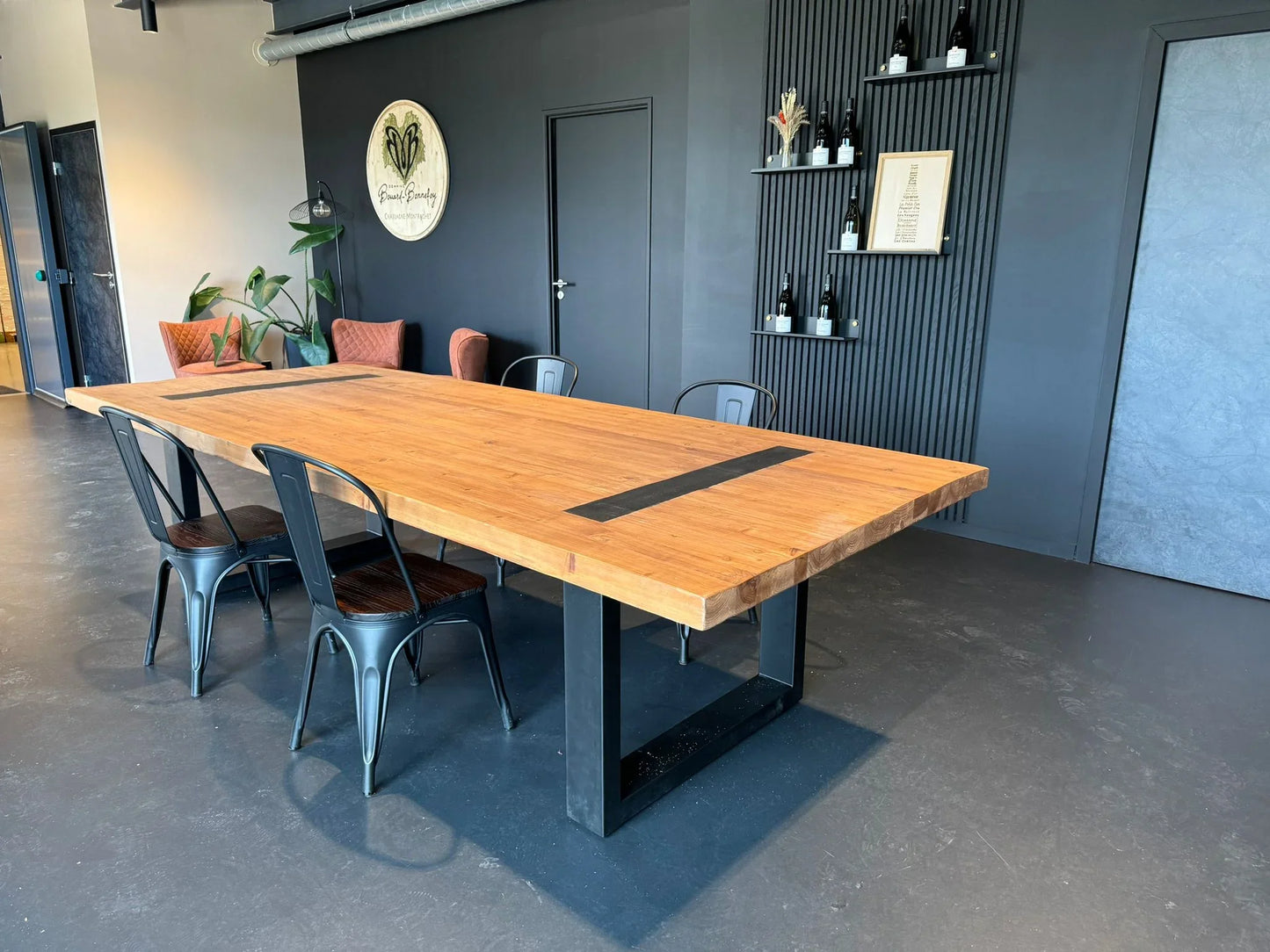 Table à manger de 2m40 en bois massif | Meuble Ébéniste