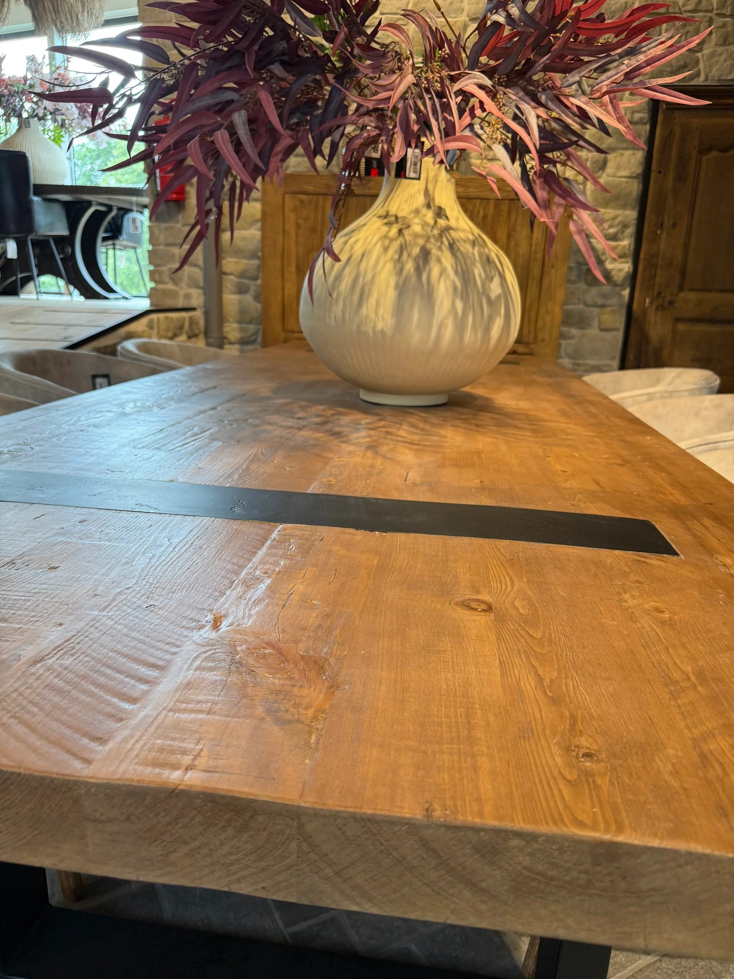 Table bois massif pieds U apparents - 300 X 120 CM - meuble-ebeniste.com devient meuble-ebeniste.fr