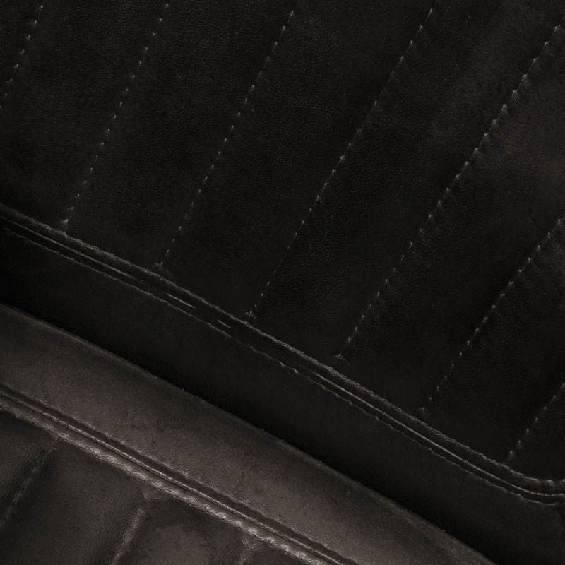 Lot de 2 Chaises en Cuir Noir avec Accoudoirs "SEDIA" | Meuble Ébéniste