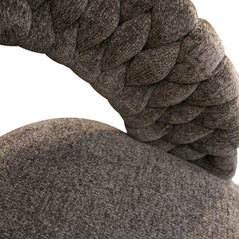 Lot de 2 Chaises Design "SPIRALE" en Tissu Torsadé | Meuble Ébéniste