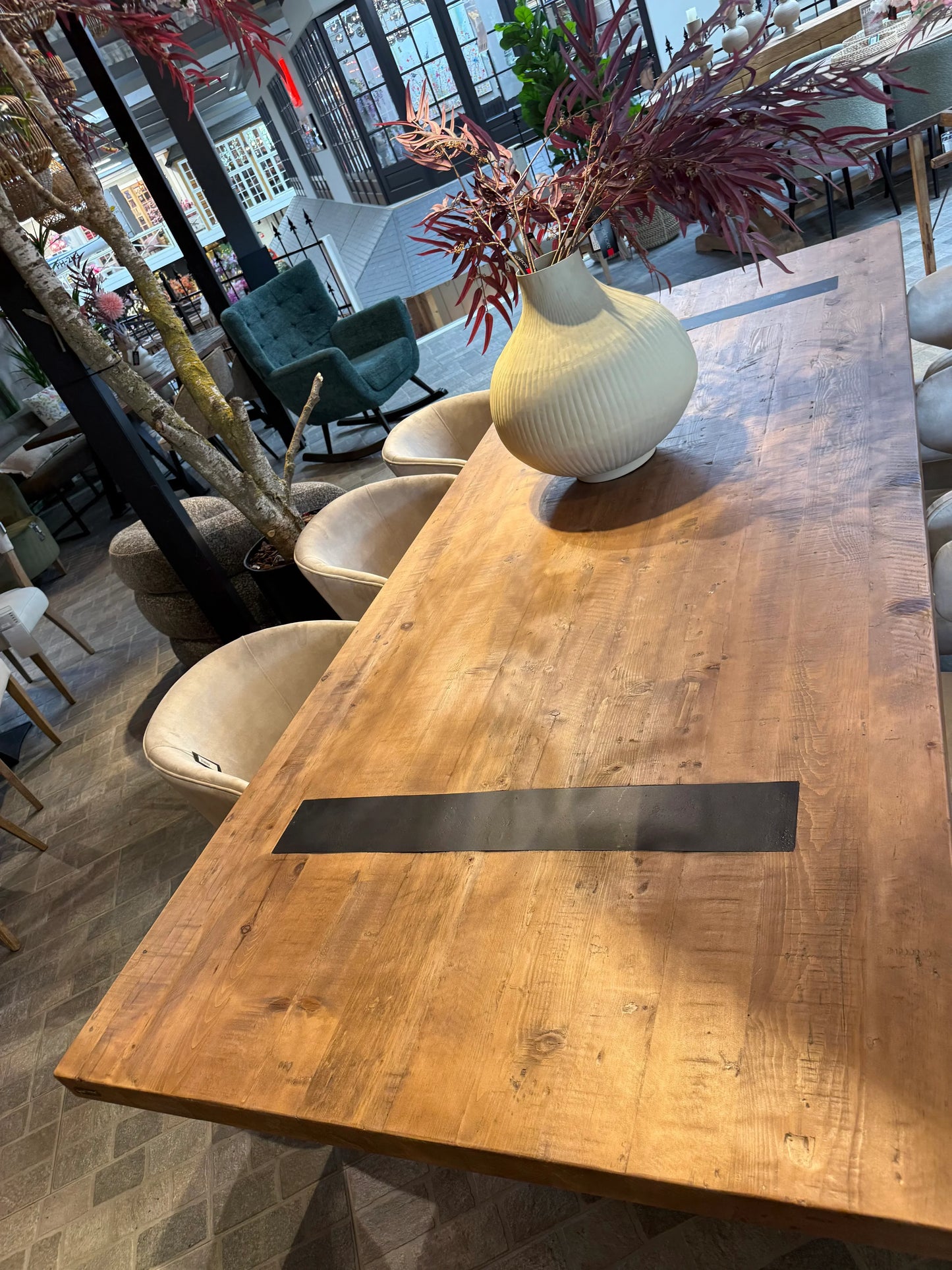 Table bois massif pieds U apparents - 300 X 120 CM - meuble-ebeniste.com devient meuble-ebeniste.fr