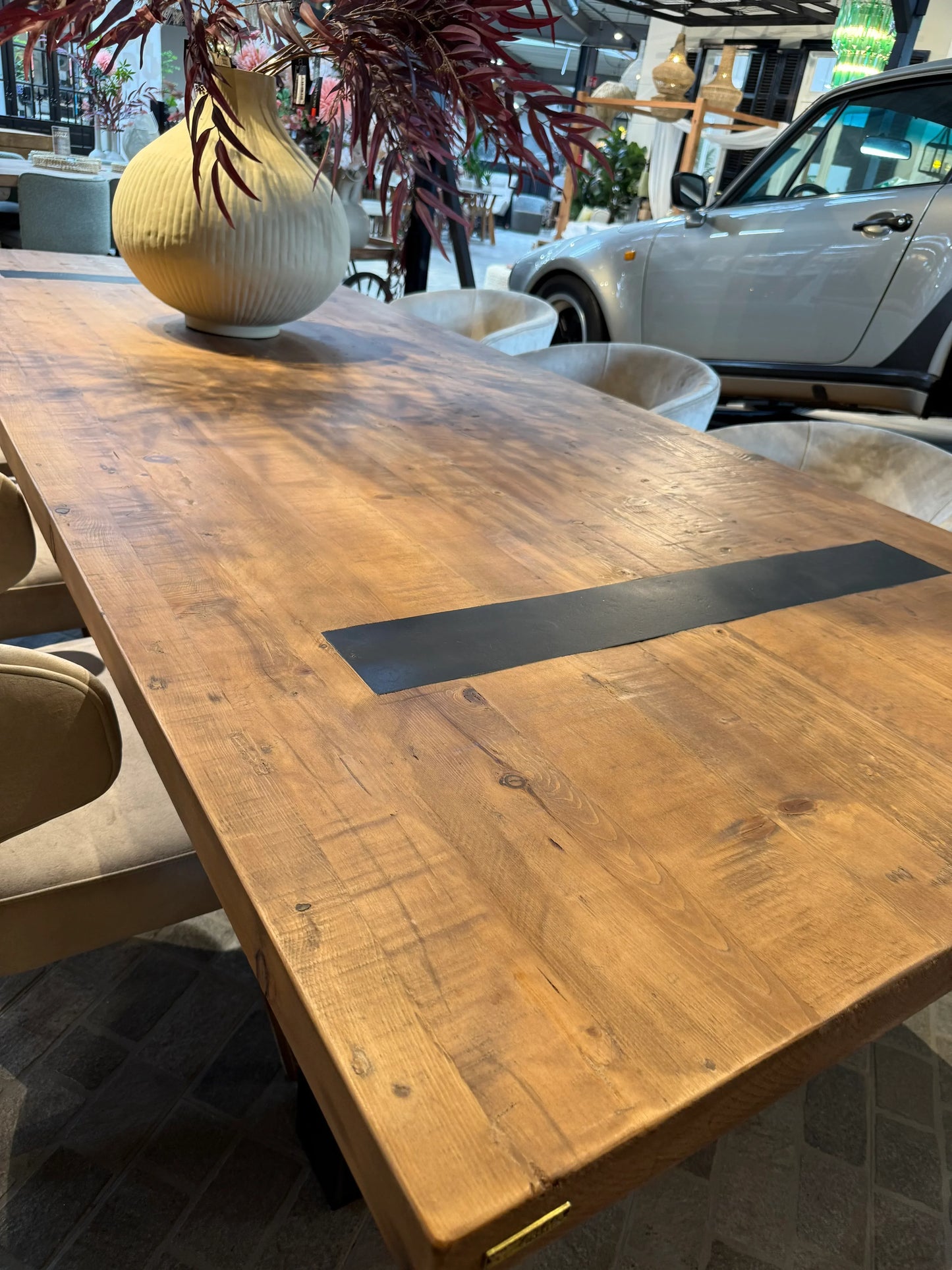 Table bois massif pieds U apparents - 300 X 120 CM - meuble-ebeniste.com devient meuble-ebeniste.fr