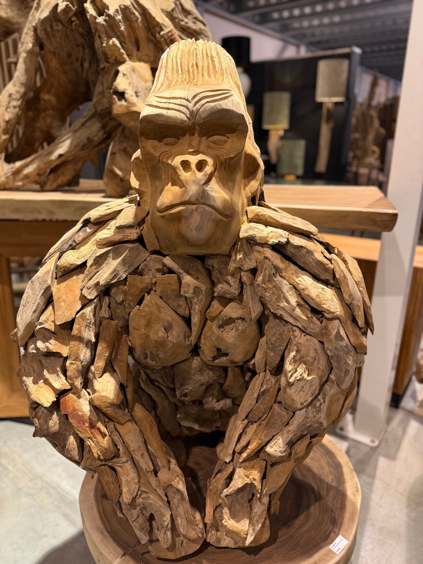 Sculpture d'Animal en Bois Flotté sur Mesure | Meuble Ébéniste