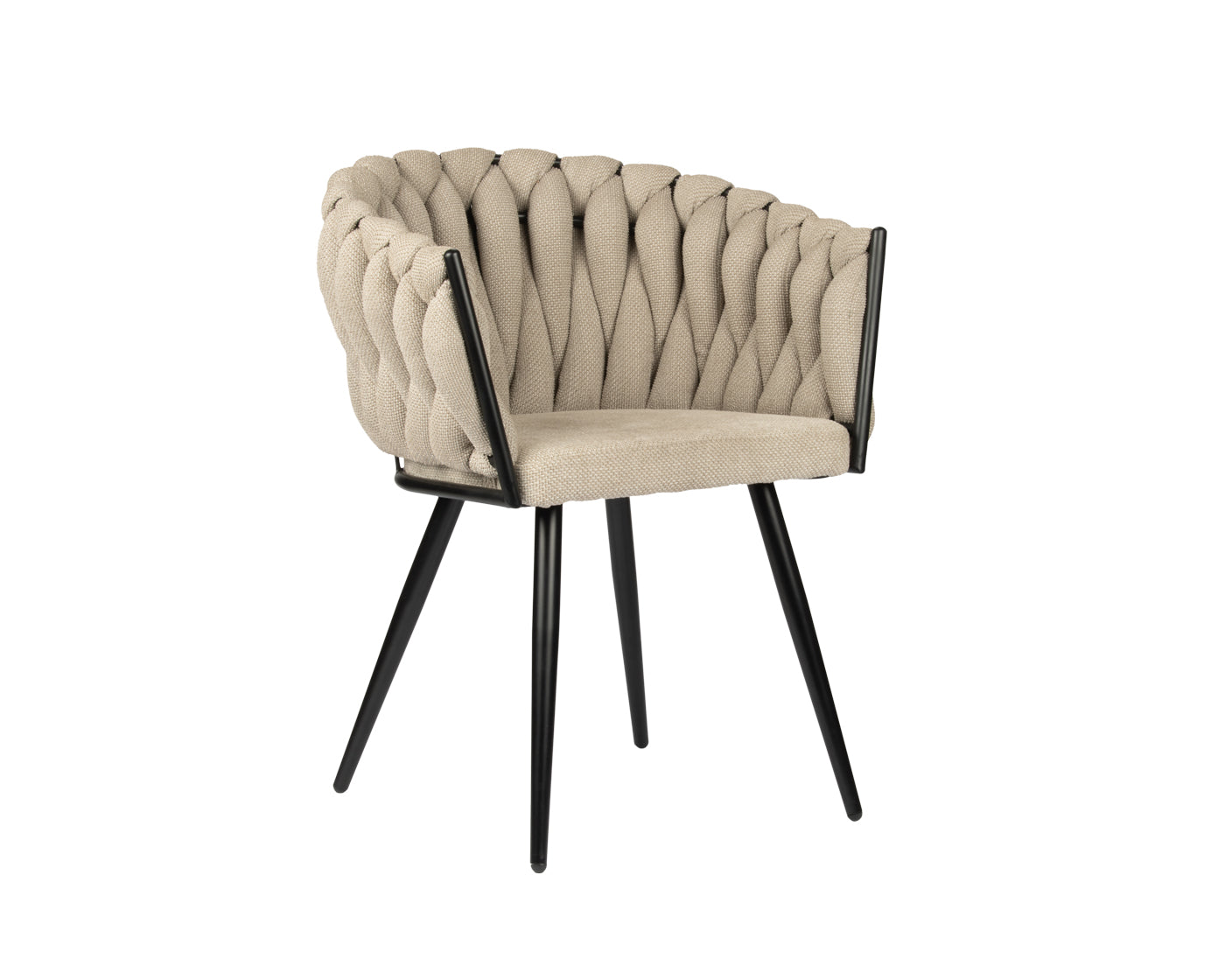 Chaise "ONDA" en Tissu (Plusieurs coloris disponibles)