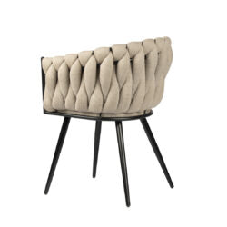 Chaise "ONDA" en Tissu (Plusieurs coloris disponibles)