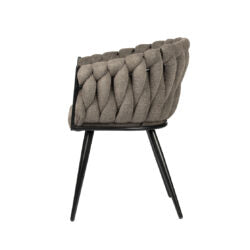 Chaise "ONDA" en Tissu (Plusieurs coloris disponibles)