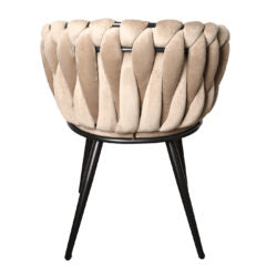 Chaise "ONDA" en Tissu (Plusieurs coloris disponibles)