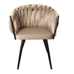 Chaise "ONDA" en Tissu (Plusieurs coloris disponibles)