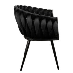 Chaise "ONDA" en Tissu (Plusieurs coloris disponibles)