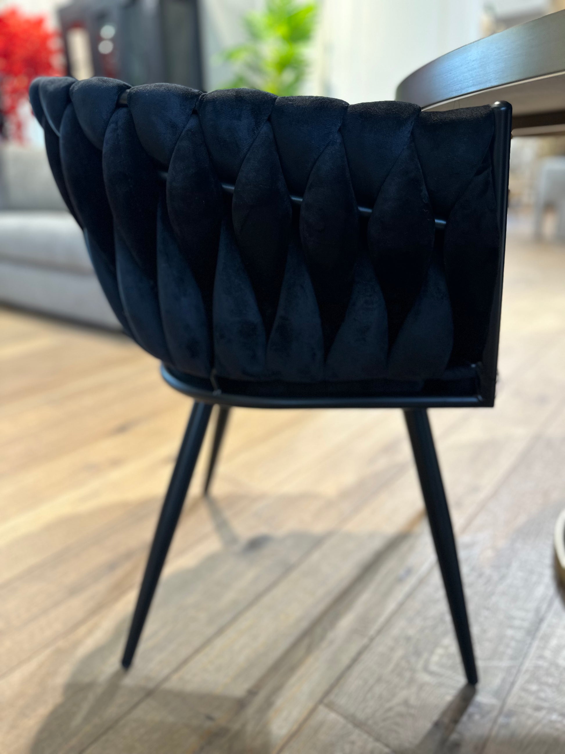 Chaise "ONDA" en Tissu (Plusieurs coloris disponibles)