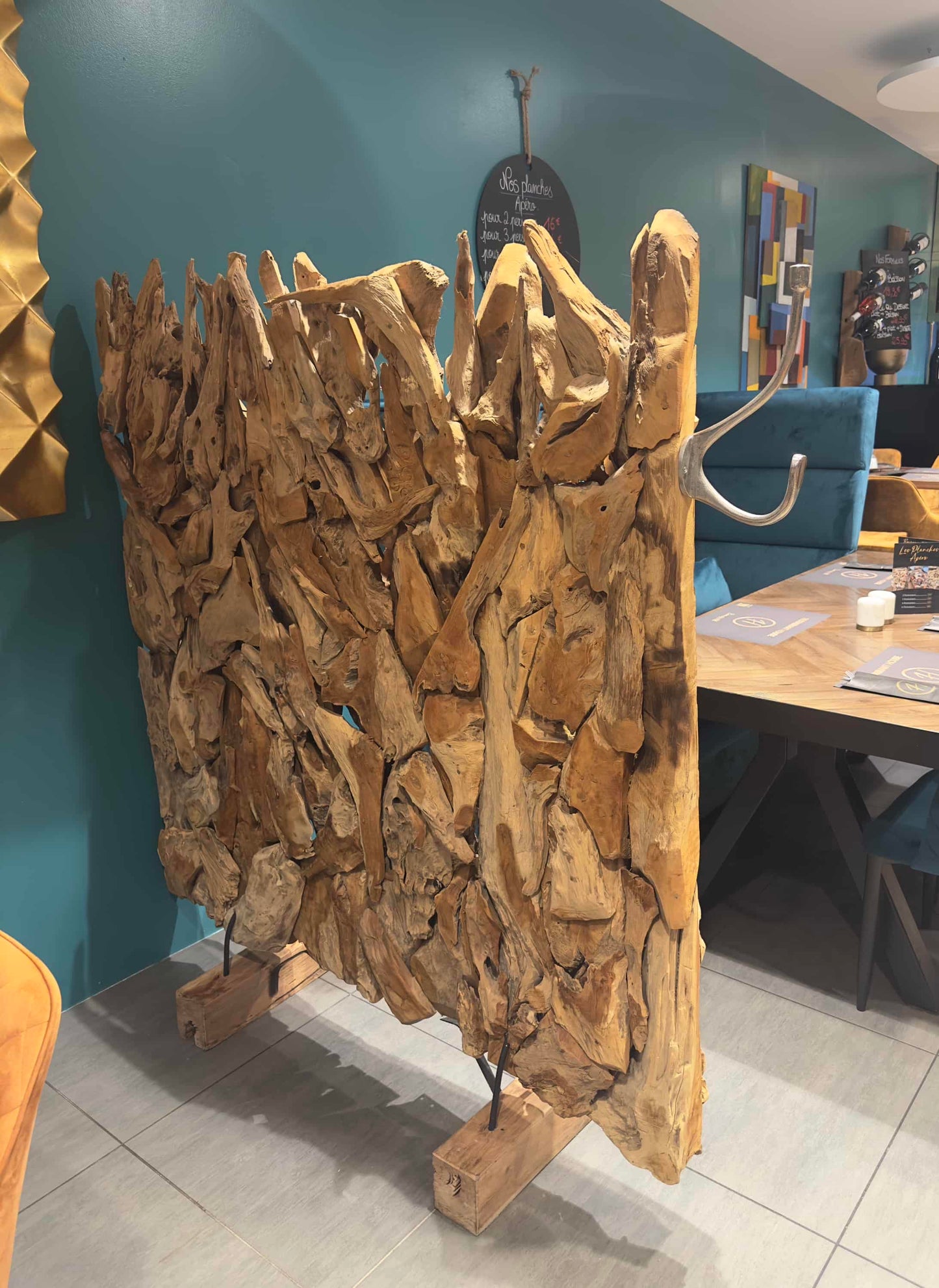 Séparateur en bois flotté - meuble-ebeniste.com devient meuble-ebeniste.fr
