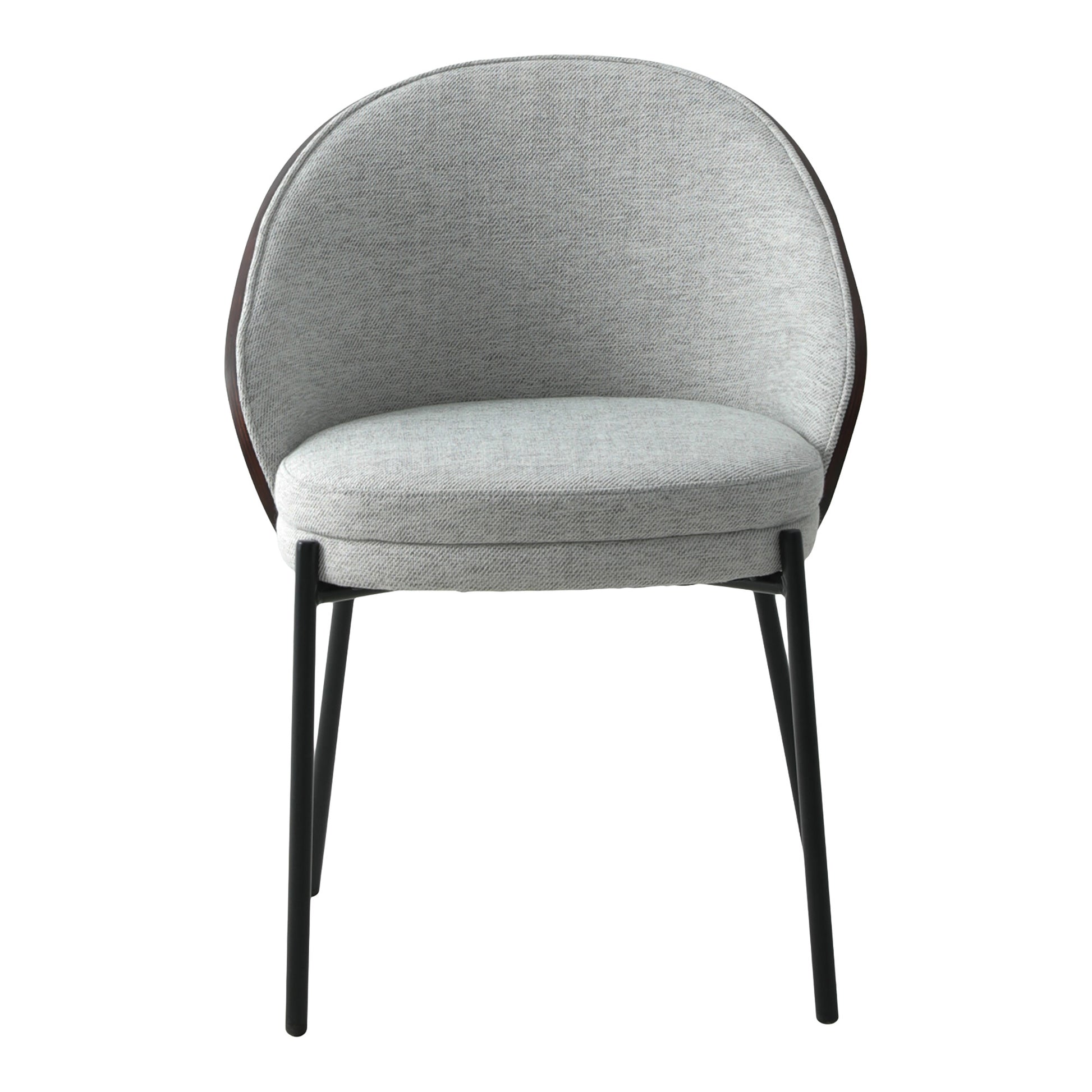 Lot de 2 Chaises Gris Clair "CANELAS" | Meuble Ébéniste