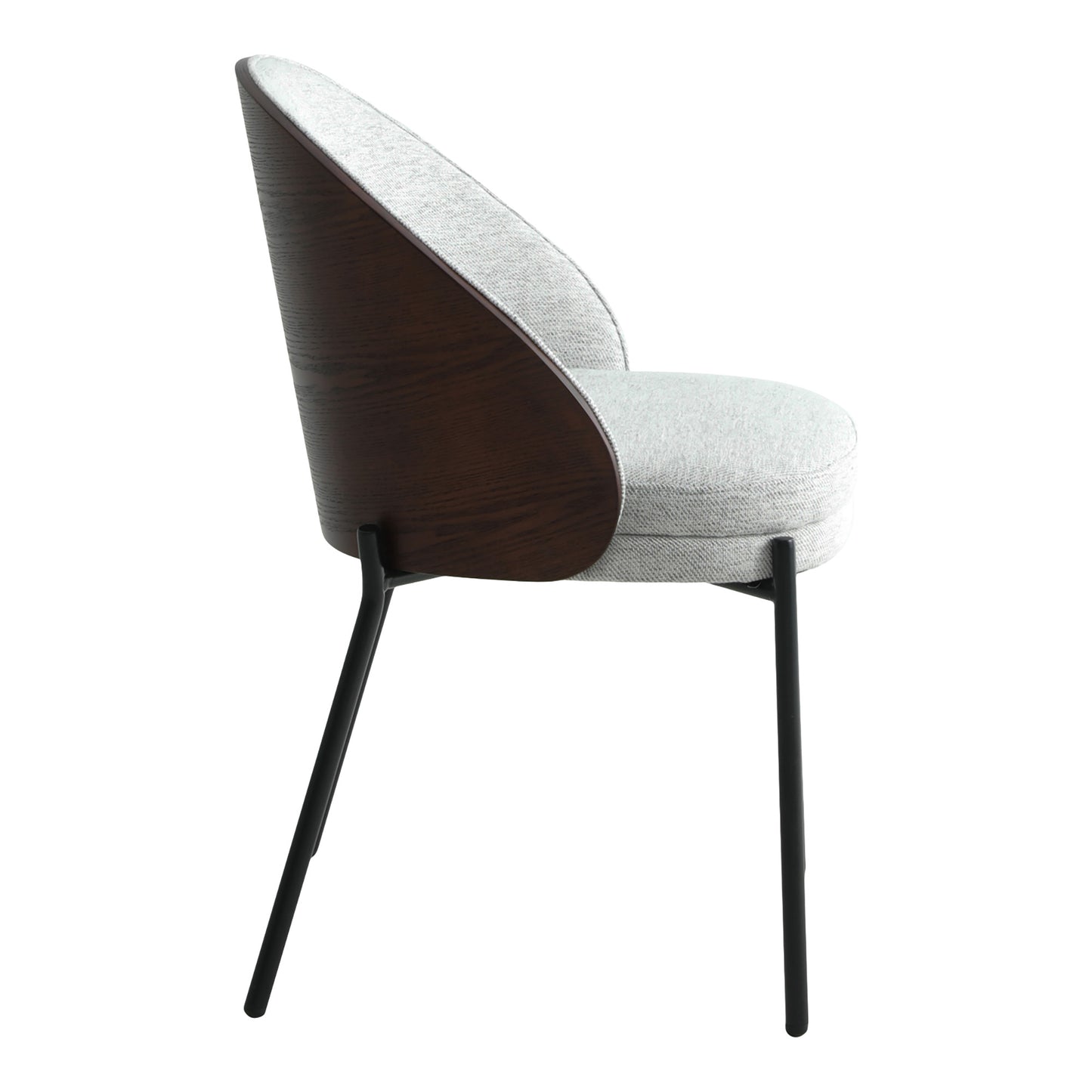 Lot de 2 Chaises Gris Clair "CANELAS" | Meuble Ébéniste