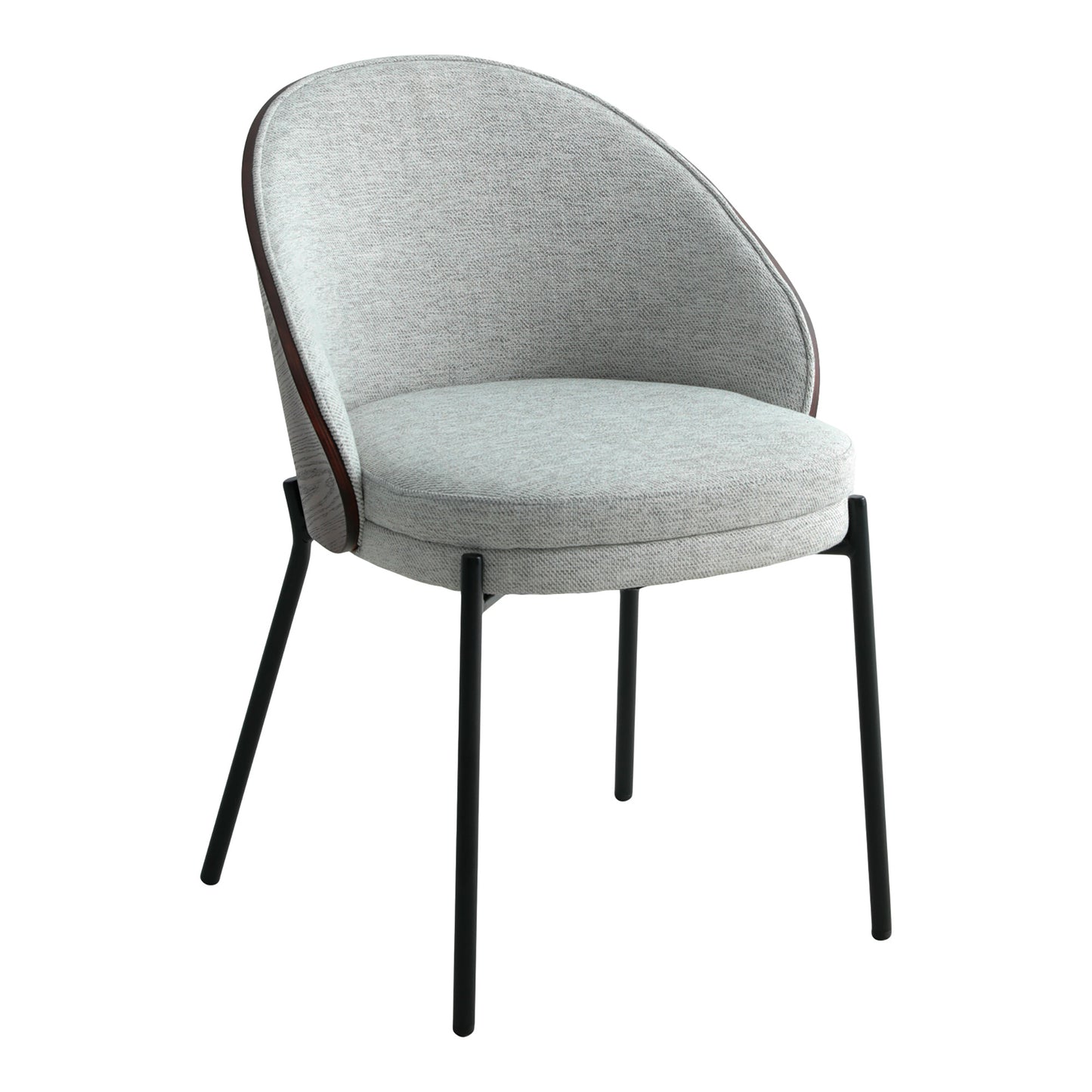 Lot de 2 Chaises Gris Clair "CANELAS" | Meuble Ébéniste
