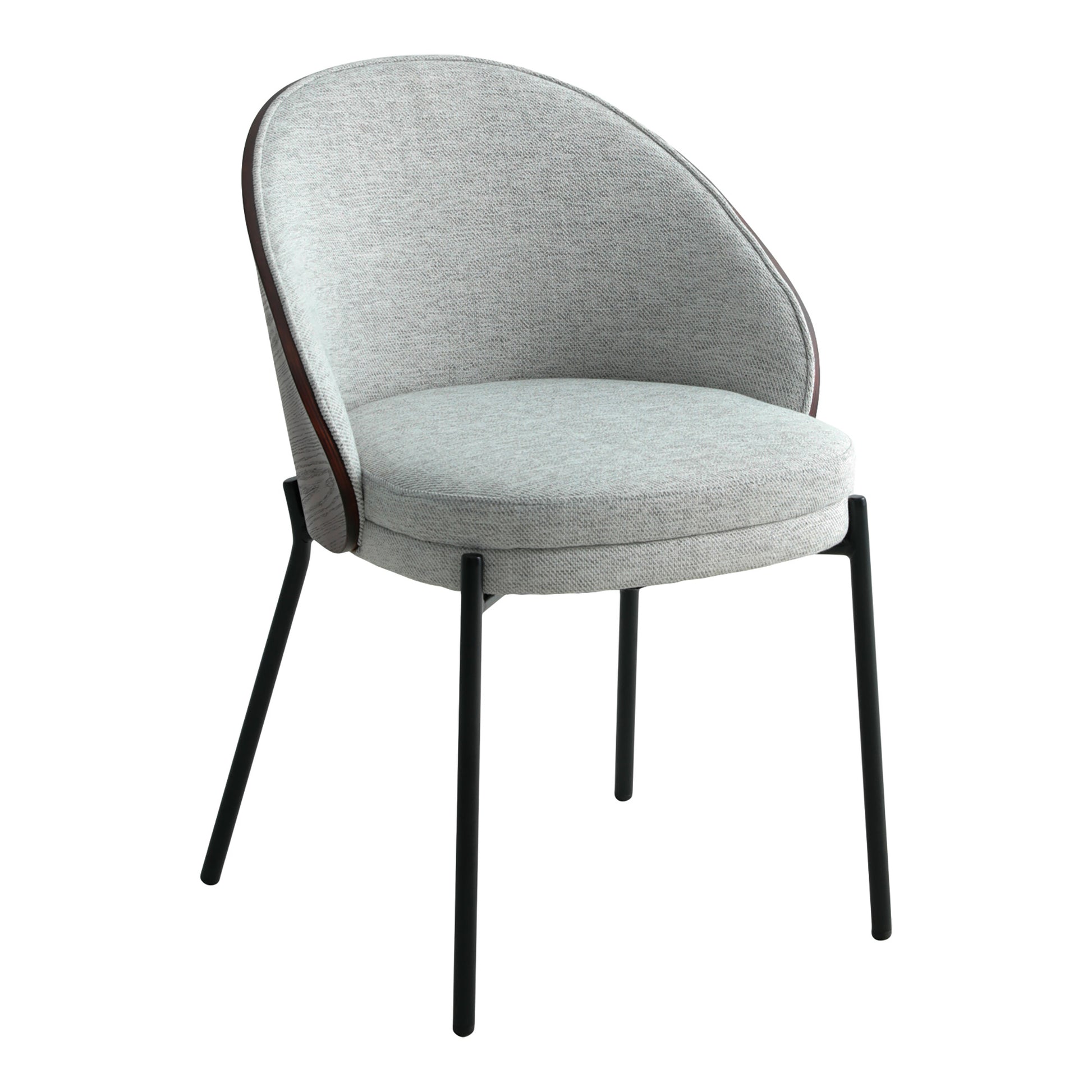 Lot de 2 Chaises Gris Clair "CANELAS" | Meuble Ébéniste