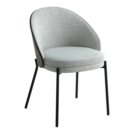 Lot de 2 Chaises Gris Clair "CANELAS" | Meuble Ébéniste