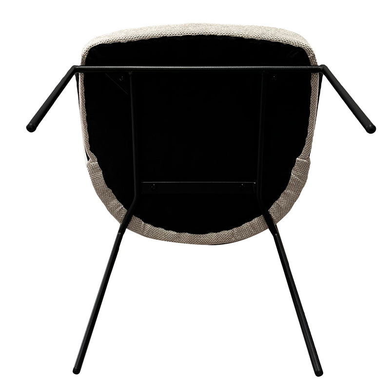 Chaise Design Scandinave "BRINA" en Tissu ou Alcantara | Meuble Ébéniste