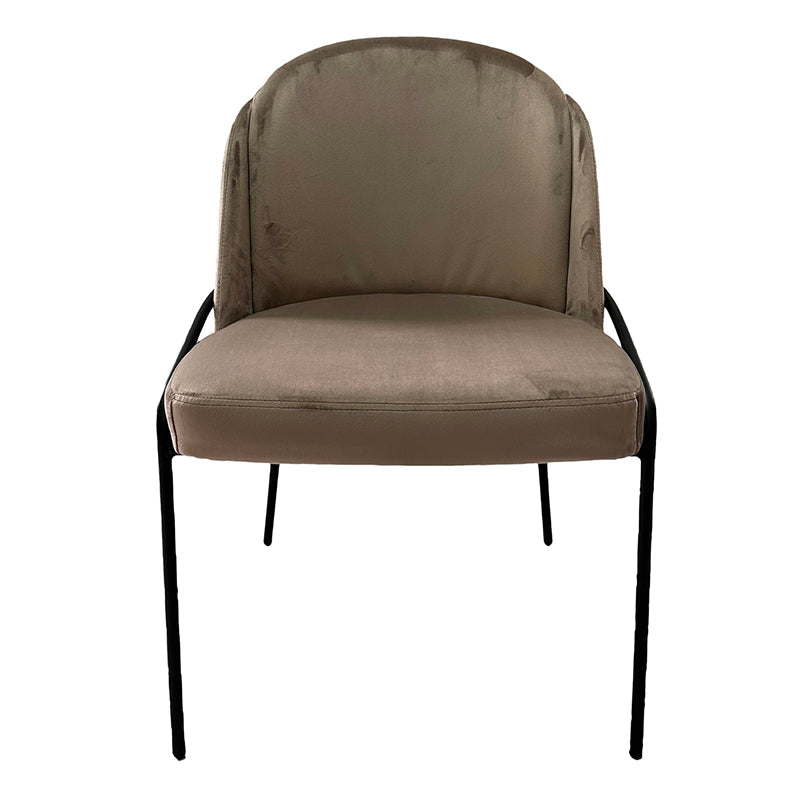 Chaise Design Scandinave "BRINA" en Tissu ou Alcantara | Meuble Ébéniste