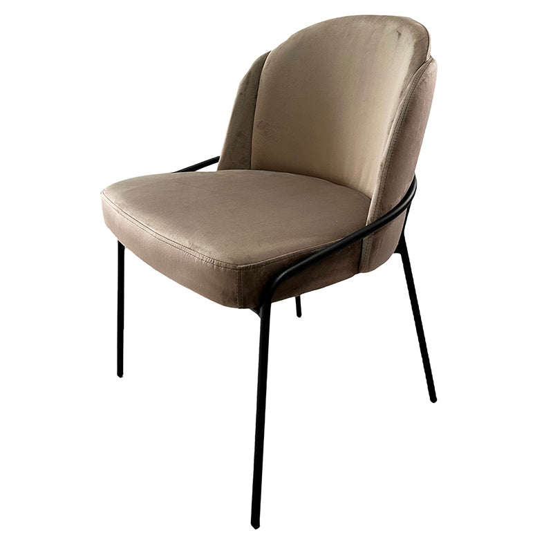 Chaise Design Scandinave "BRINA" en Tissu ou Alcantara | Meuble Ébéniste