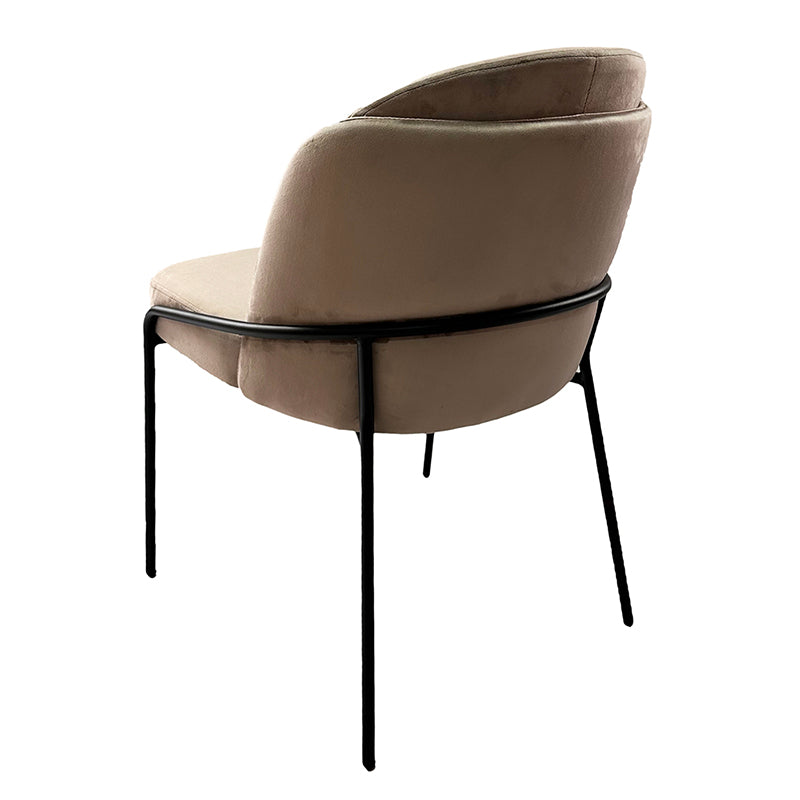 Chaise Design Scandinave "BRINA" en Tissu ou Alcantara | Meuble Ébéniste