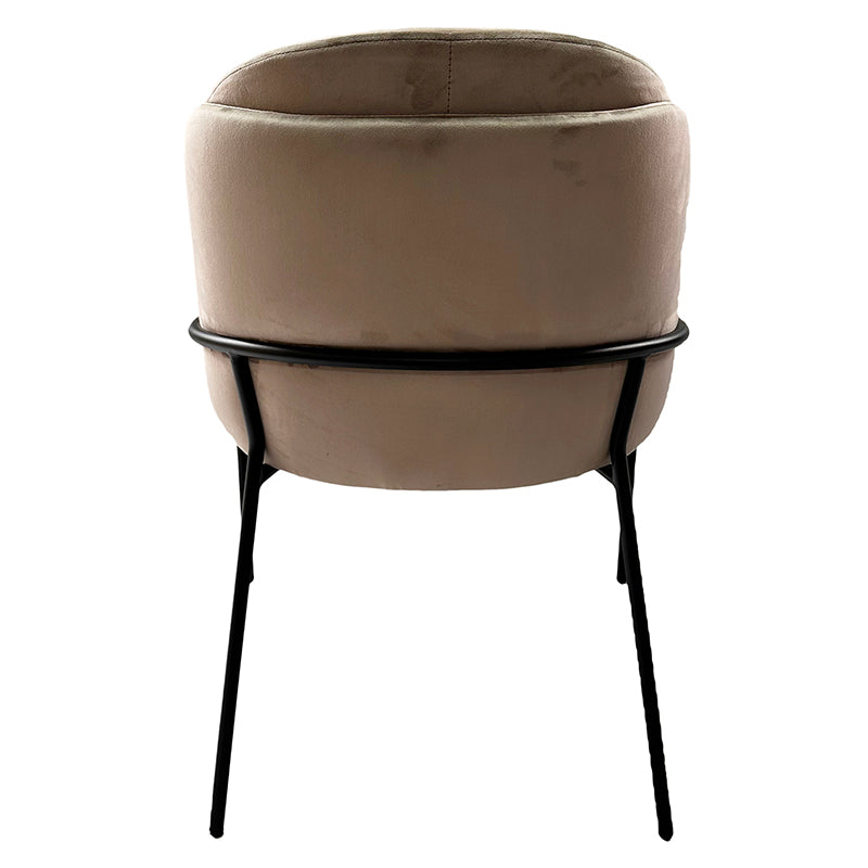 Chaise Design Scandinave "BRINA" en Tissu ou Alcantara | Meuble Ébéniste