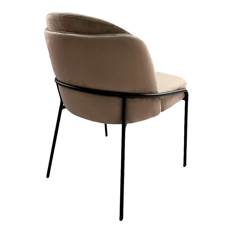 Chaise Design Scandinave "BRINA" en Tissu ou Alcantara | Meuble Ébéniste