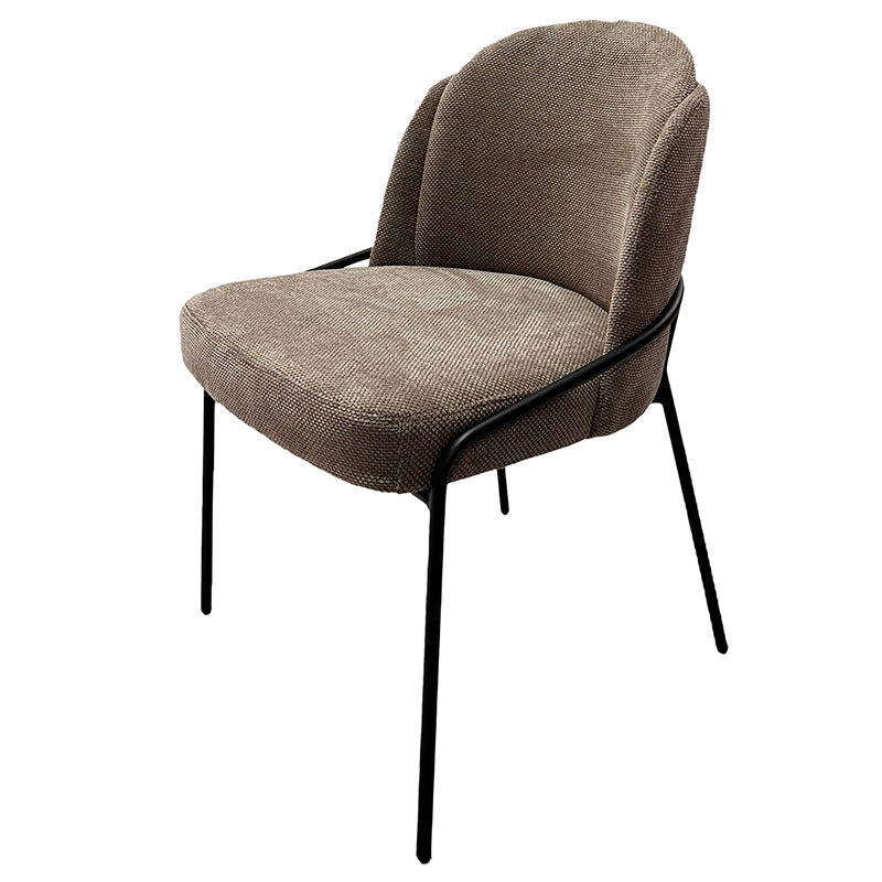 Chaise Design Scandinave "BRINA" en Tissu ou Alcantara | Meuble Ébéniste