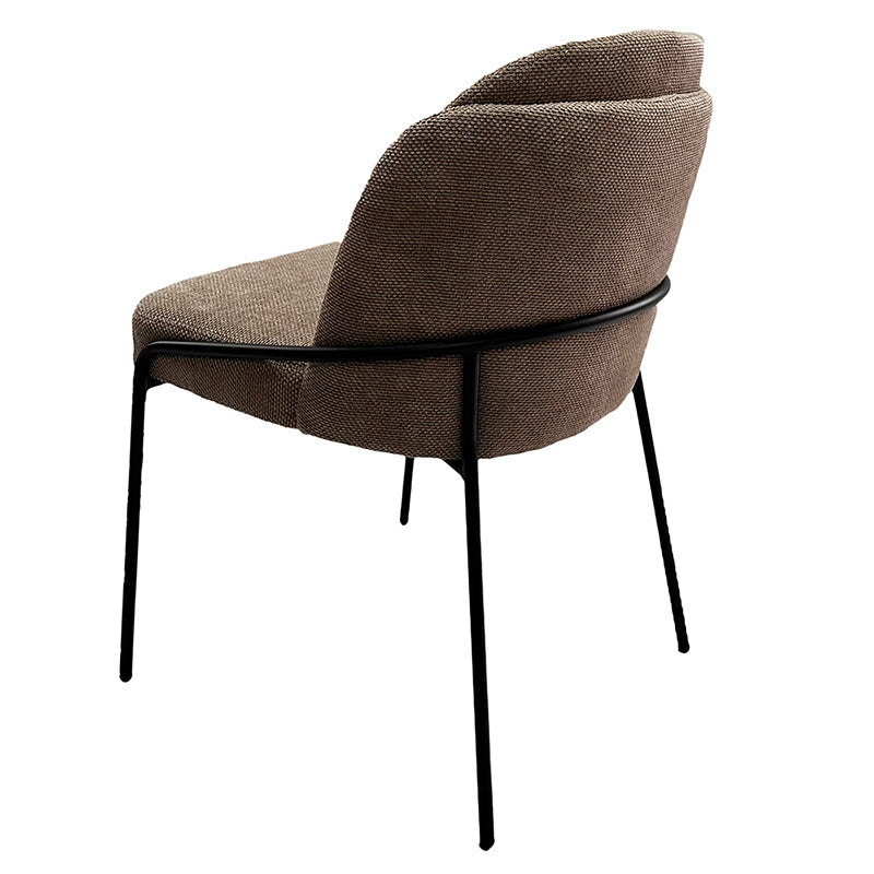 Chaise Design Scandinave "BRINA" en Tissu ou Alcantara | Meuble Ébéniste