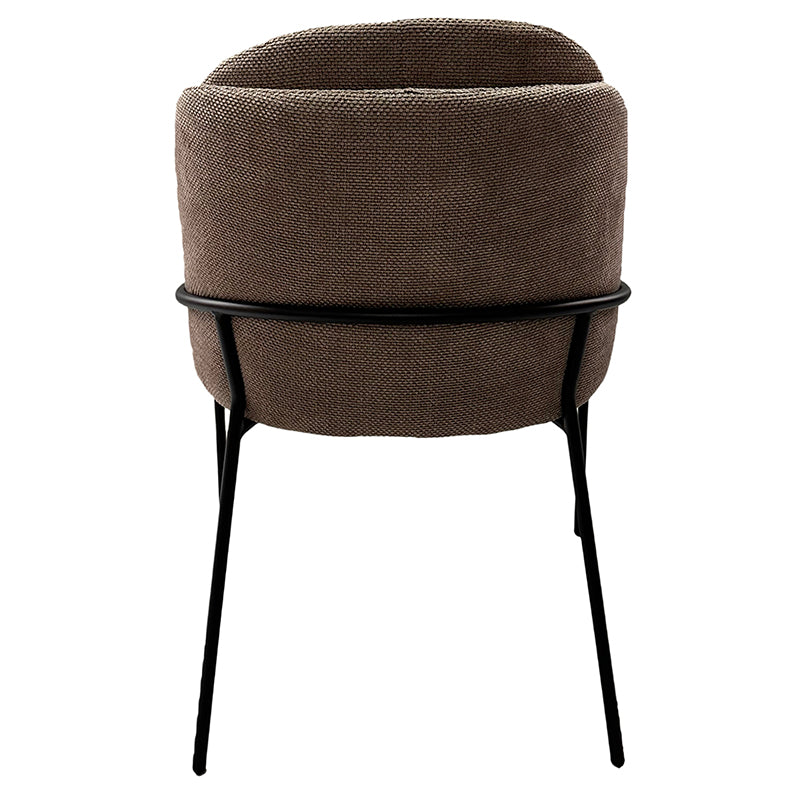 Chaise Design Scandinave "BRINA" en Tissu ou Alcantara | Meuble Ébéniste