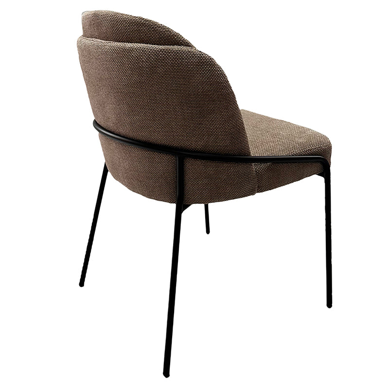 Chaise Design Scandinave "BRINA" en Tissu ou Alcantara | Meuble Ébéniste