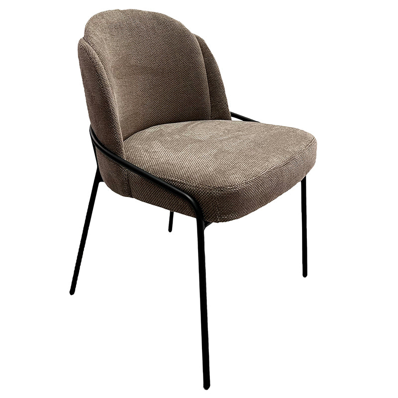 Chaise Design Scandinave "BRINA" en Tissu ou Alcantara | Meuble Ébéniste