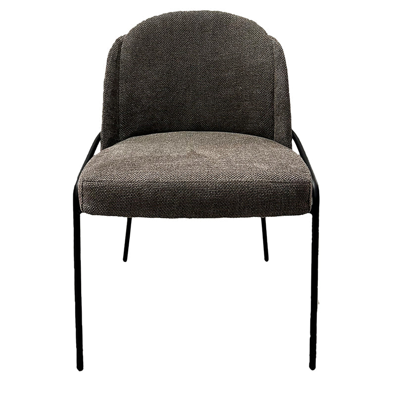 Chaise Design Scandinave "BRINA" en Tissu ou Alcantara | Meuble Ébéniste