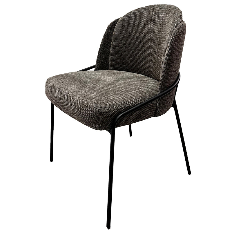 Chaise Design Scandinave "BRINA" en Tissu ou Alcantara | Meuble Ébéniste
