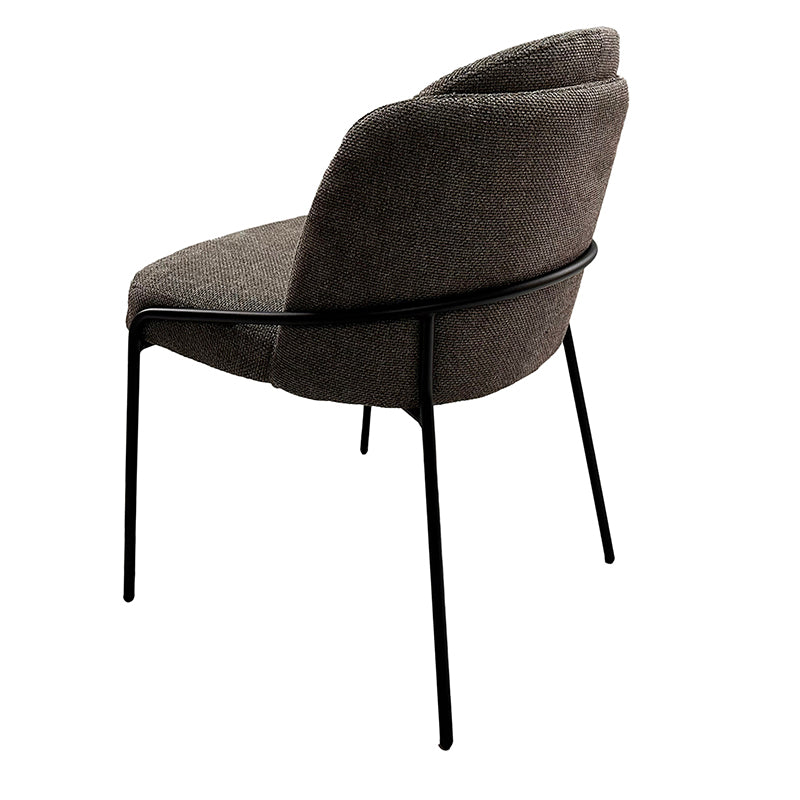 Chaise Design Scandinave "BRINA" en Tissu ou Alcantara | Meuble Ébéniste