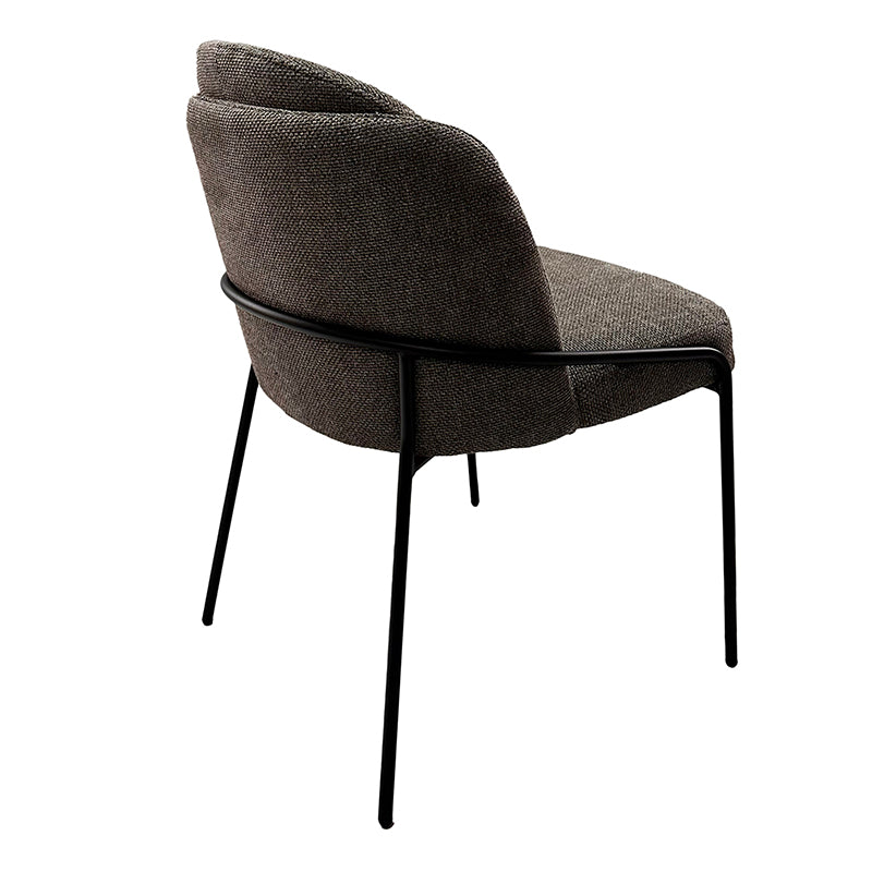 Chaise Design Scandinave "BRINA" en Tissu ou Alcantara | Meuble Ébéniste