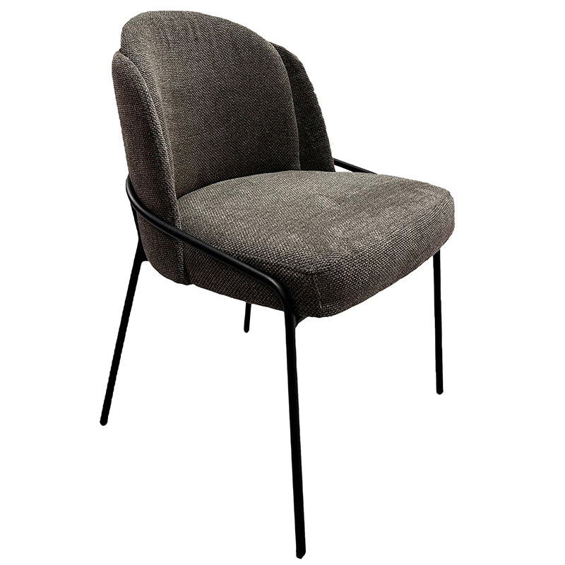 Chaise Design Scandinave "BRINA" en Tissu ou Alcantara | Meuble Ébéniste
