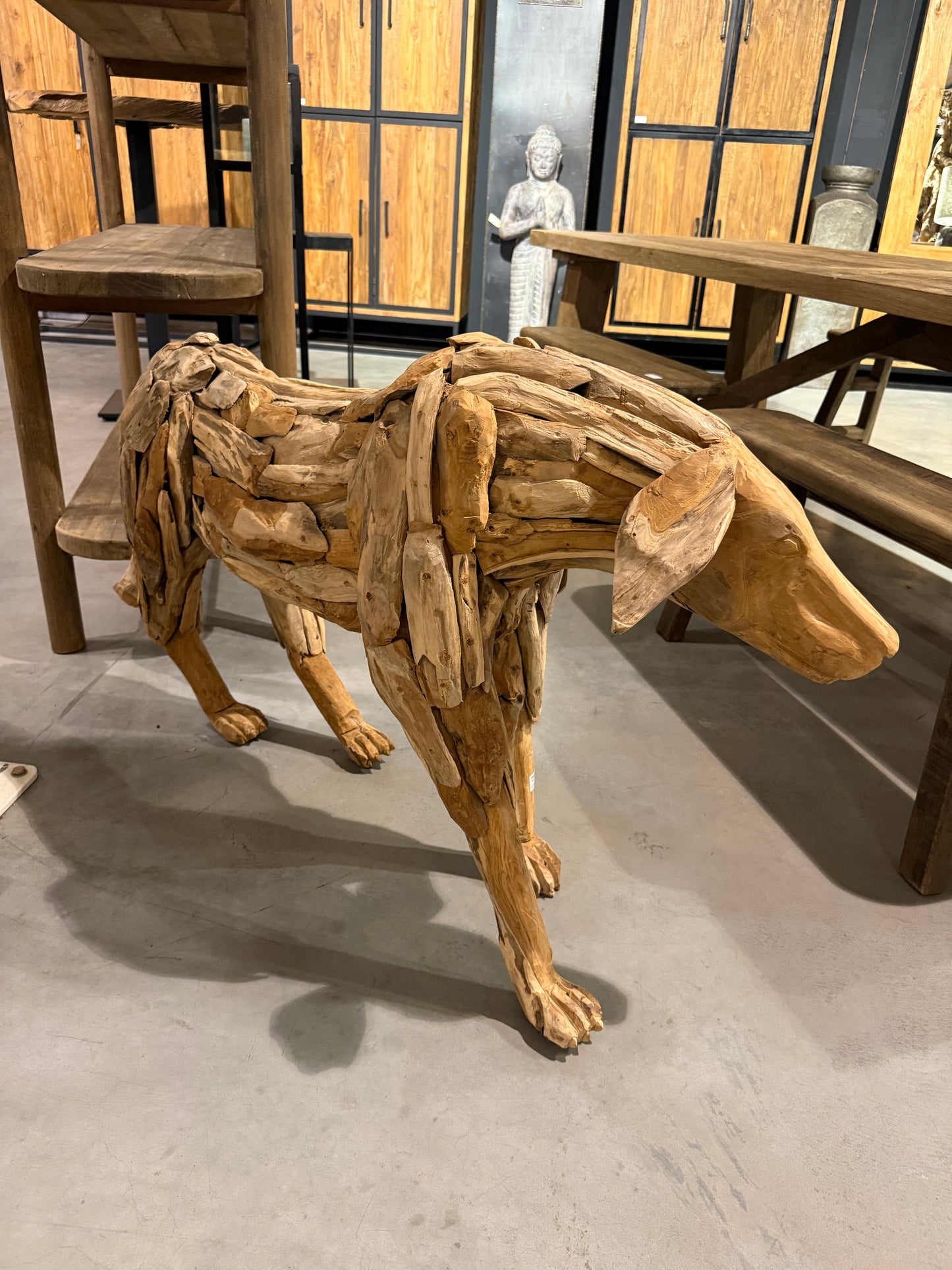Sculpture d'Animal en Bois Flotté sur Mesure | Meuble Ébéniste