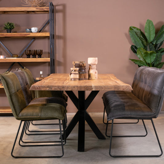 Table en Acacia Massif "LERICI" | Meuble Ébéniste