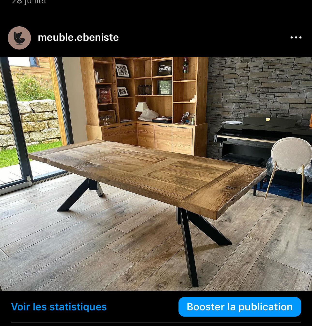 Table de Ferme en Vieux Chêne Massif sur Mesure | Meuble Ébéniste