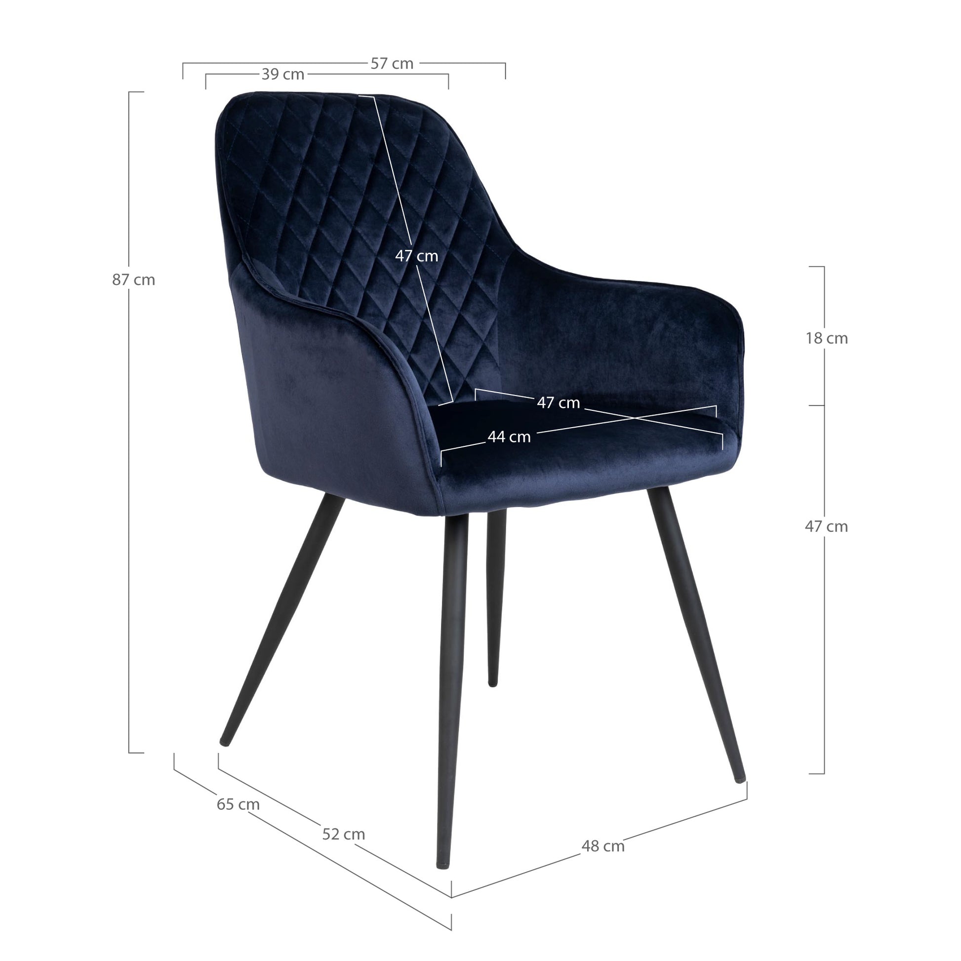 Lot de 2 Chaises Design "HARBRO" | Meuble Ébéniste