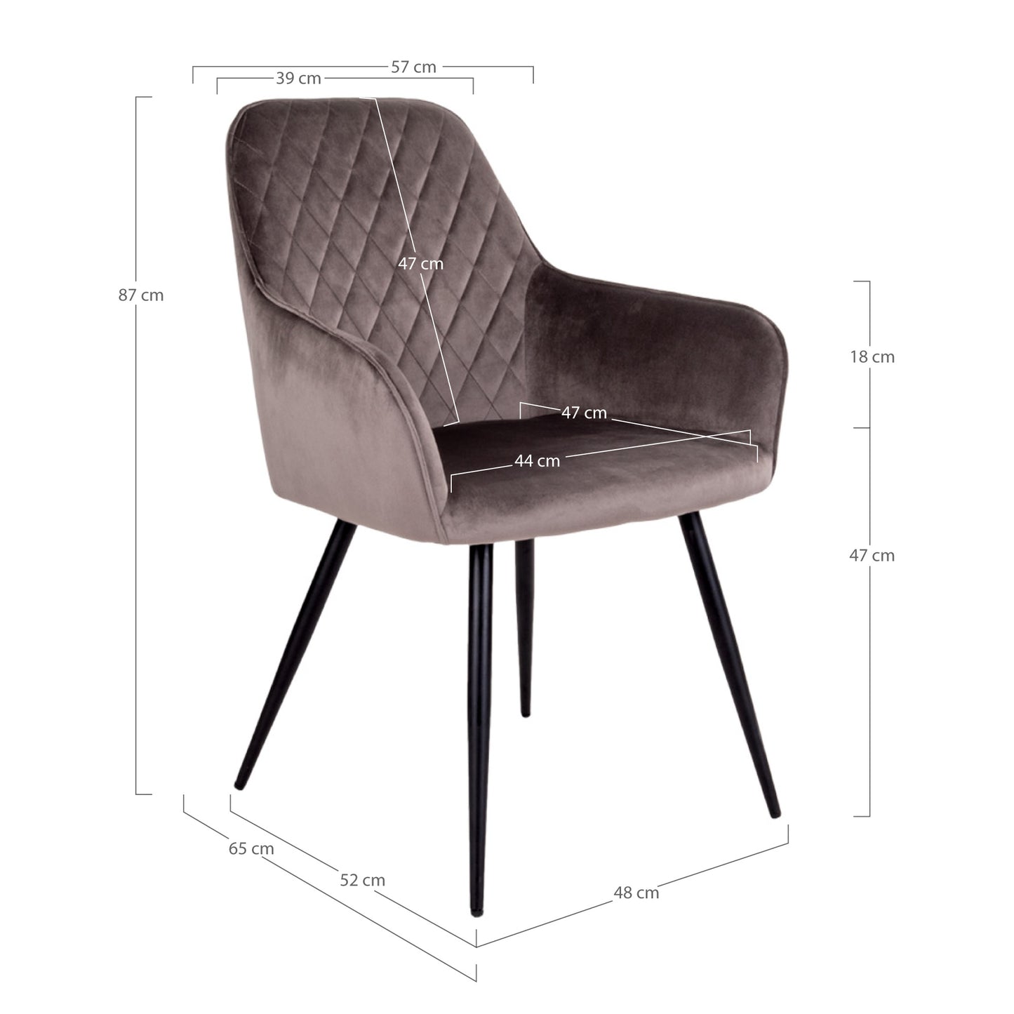 Lot de 2 Chaises Design "HARBRO" | Meuble Ébéniste
