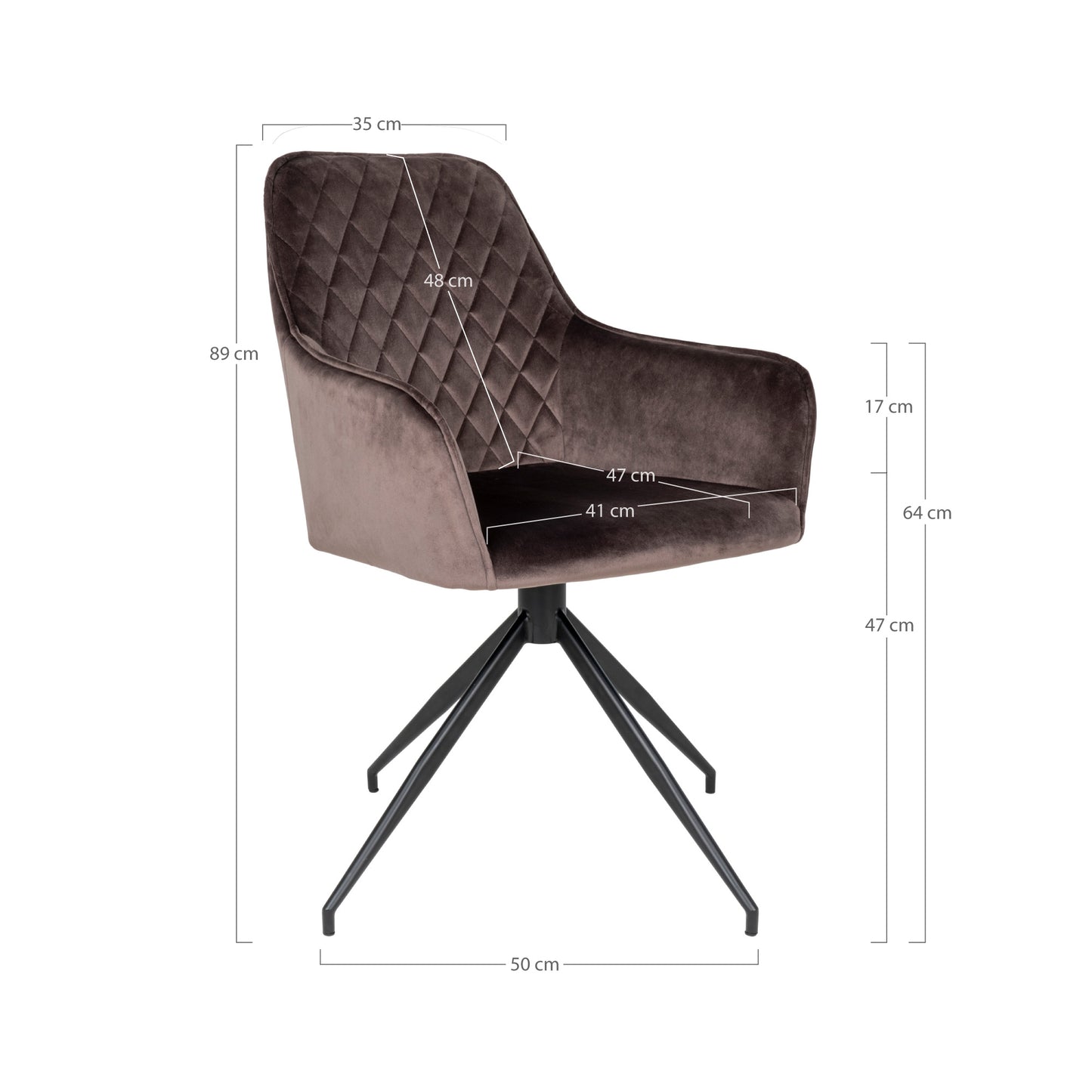Chaise Pivotante au Design Moderne "HARBRO" | Meuble Ébéniste