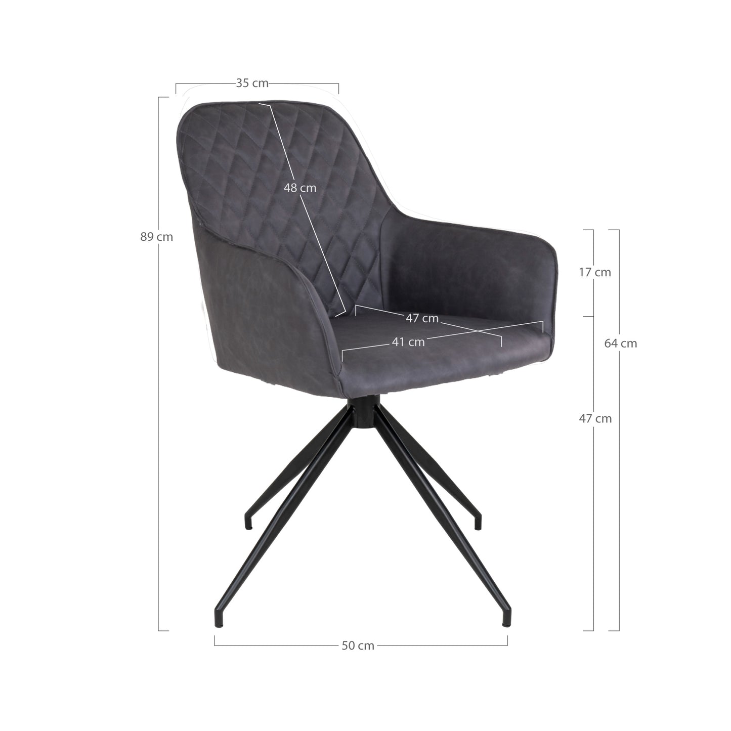 Chaise Pivotante au Design Moderne "HARBRO" | Meuble Ébéniste