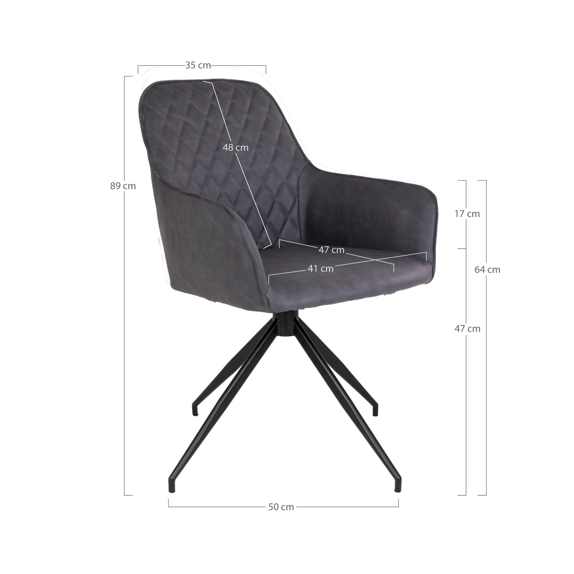 Chaise Pivotante au Design Moderne "HARBRO" | Meuble Ébéniste