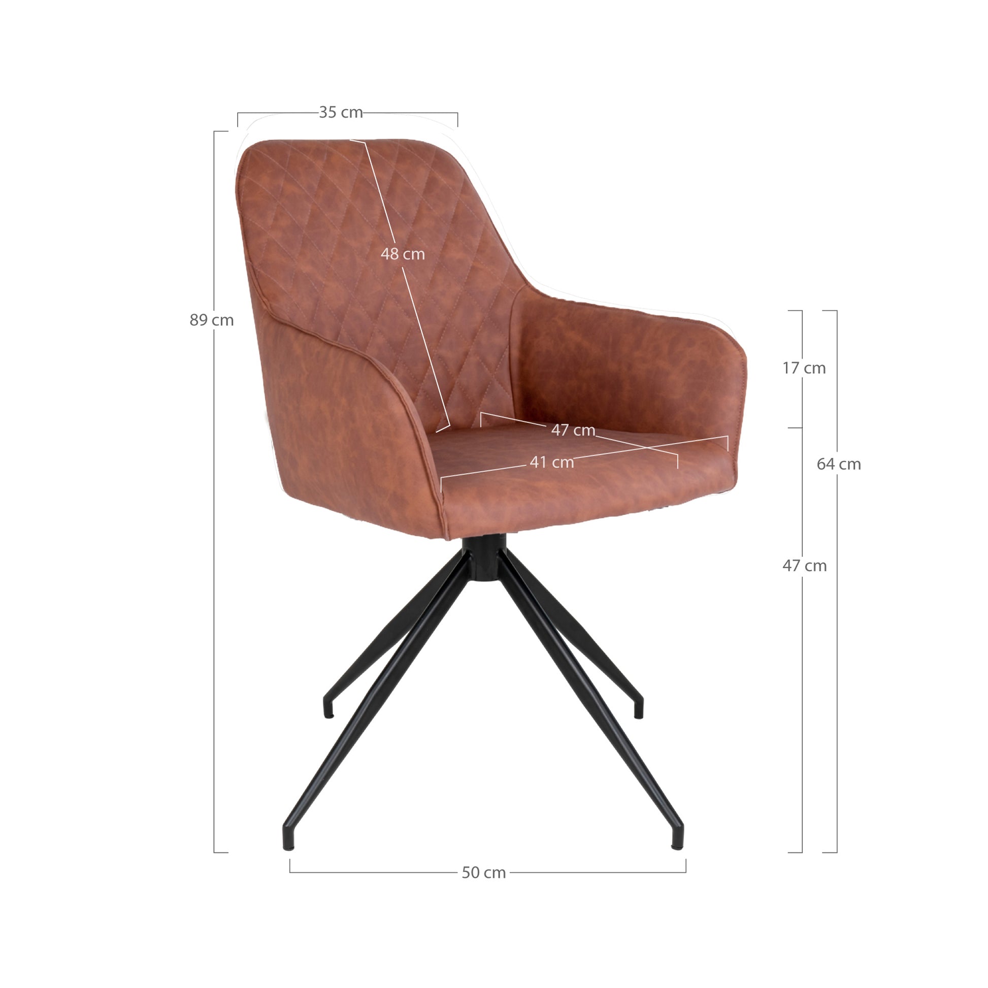 Chaise Pivotante au Design Moderne "HARBRO" | Meuble Ébéniste