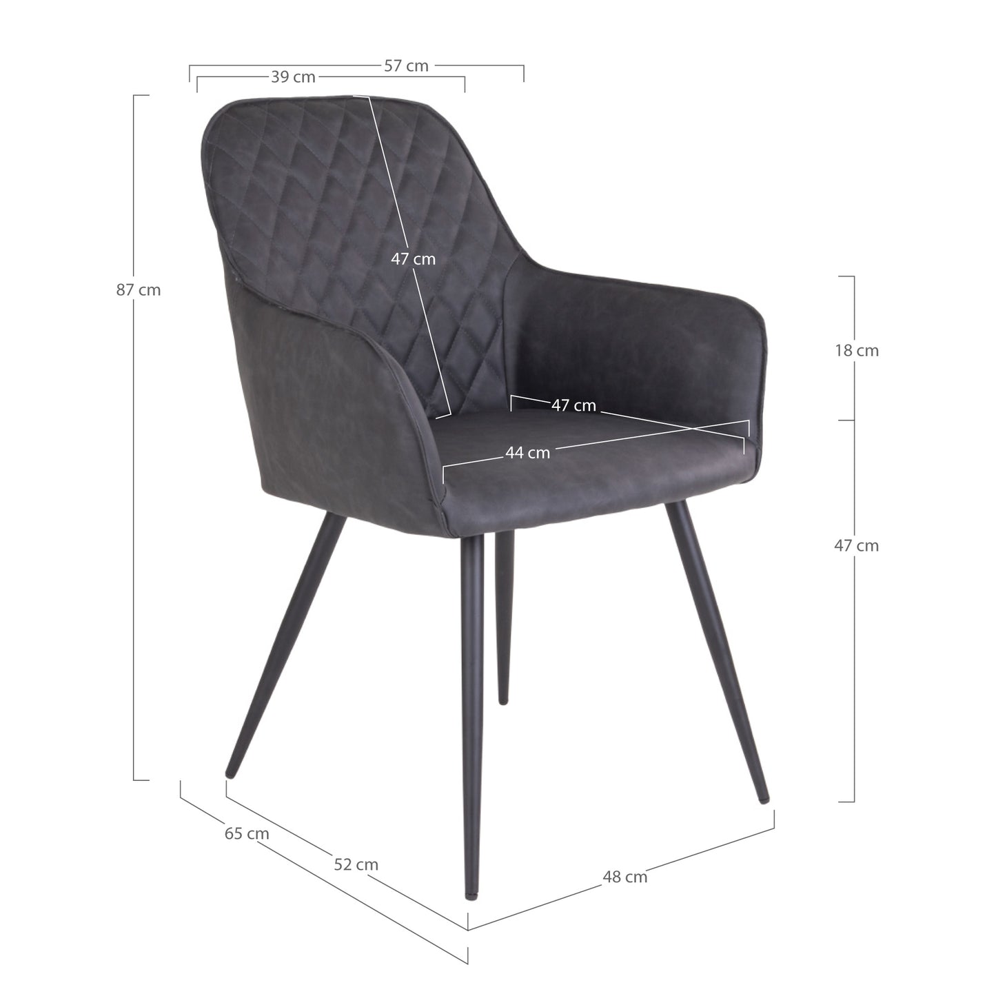 Lot de 2 Chaises Design "HARBRO" | Meuble Ébéniste