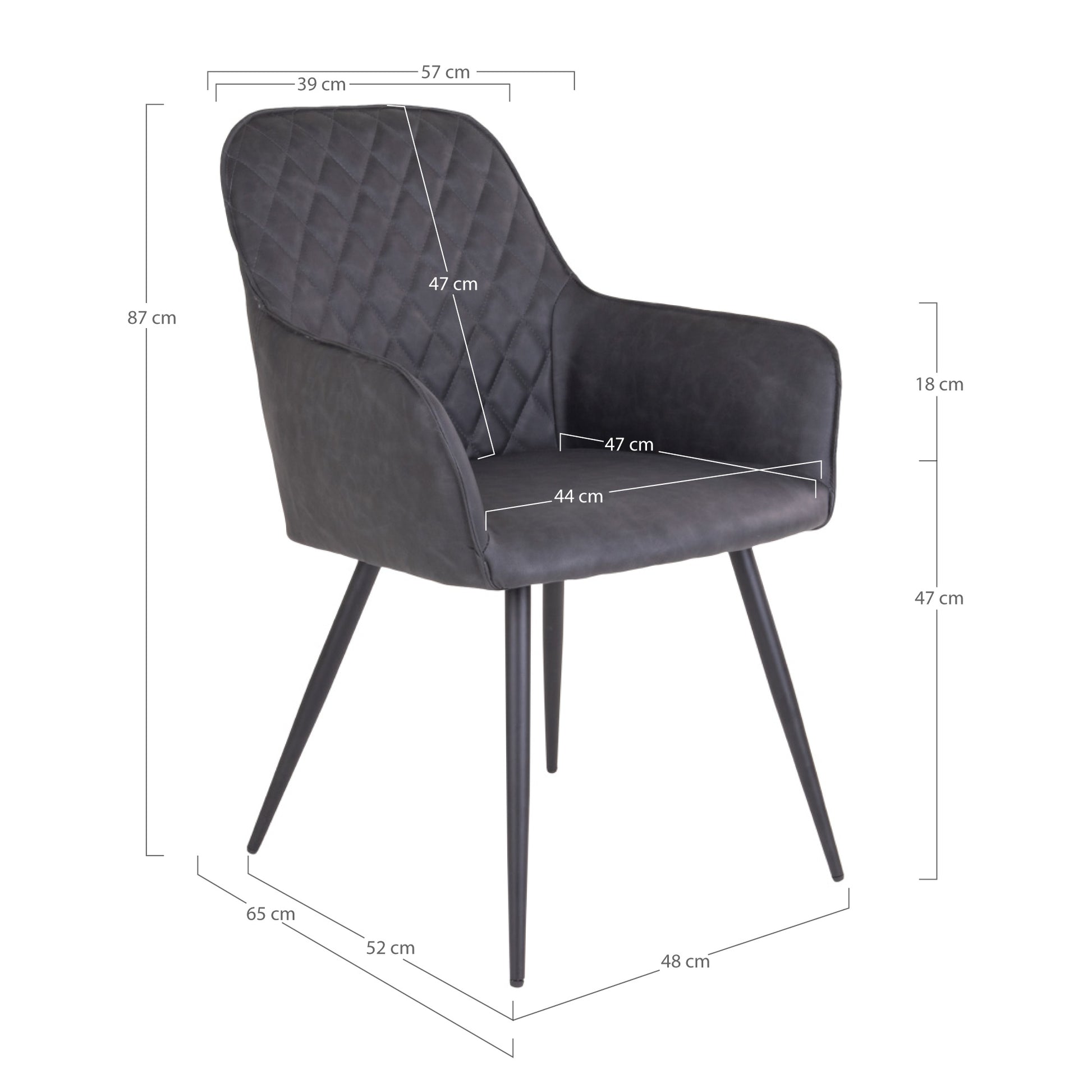 Lot de 2 Chaises Design "HARBRO" | Meuble Ébéniste