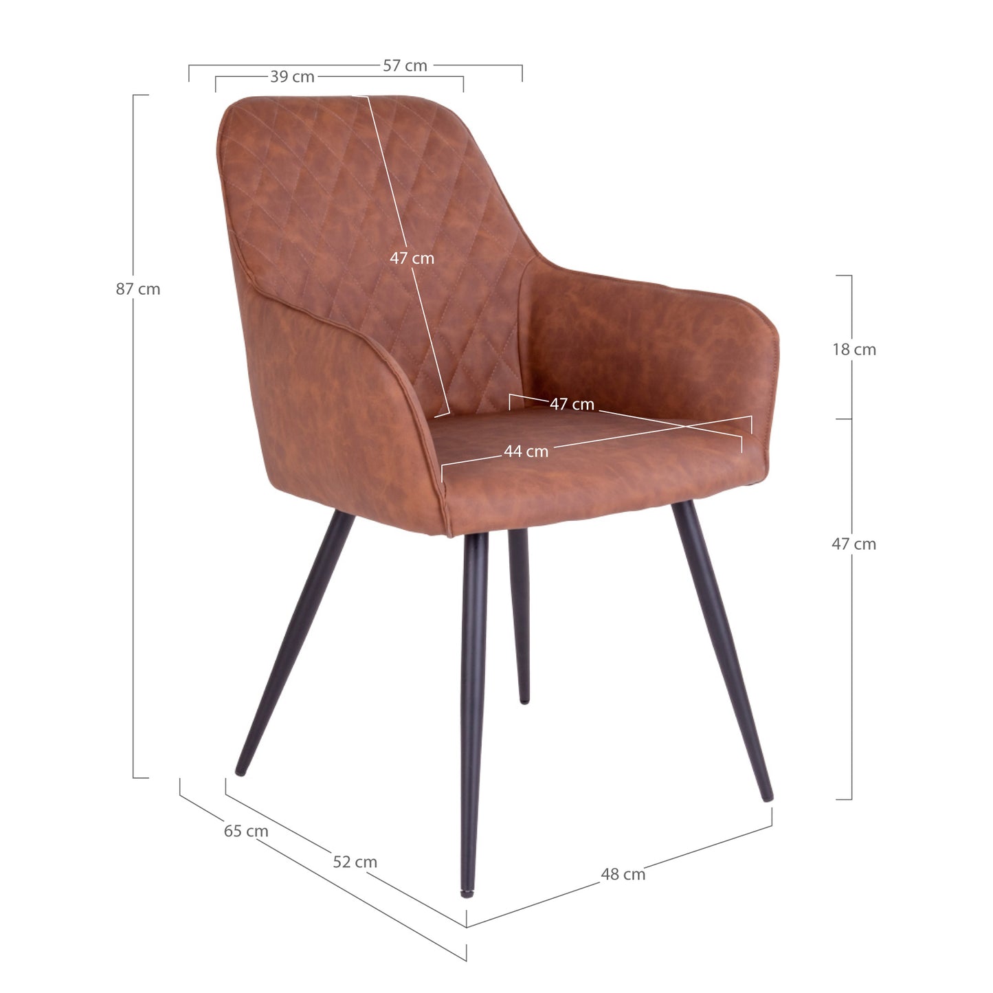 Lot de 2 Chaises Design "HARBRO" | Meuble Ébéniste