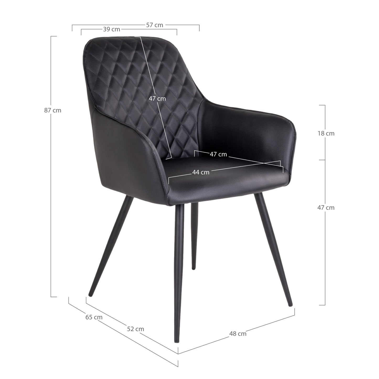 Lot de 2 Chaises Design "HARBRO" | Meuble Ébéniste
