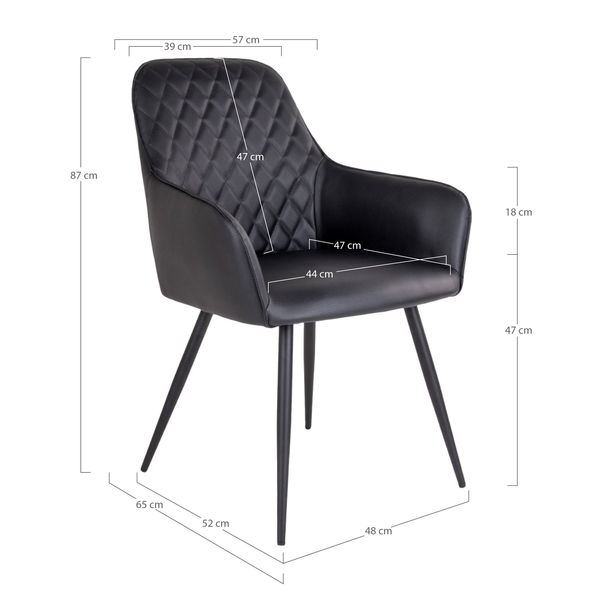 Lot de 2 Chaises Design "HARBRO" | Meuble Ébéniste